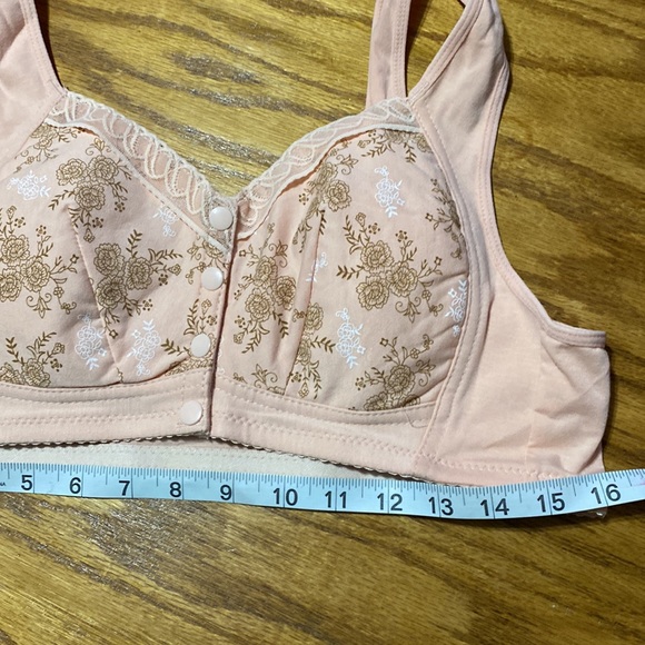 Glamorette Bra no wire lightly padded front closure 32B or 46/105 set of Three - Picture 6 of 10